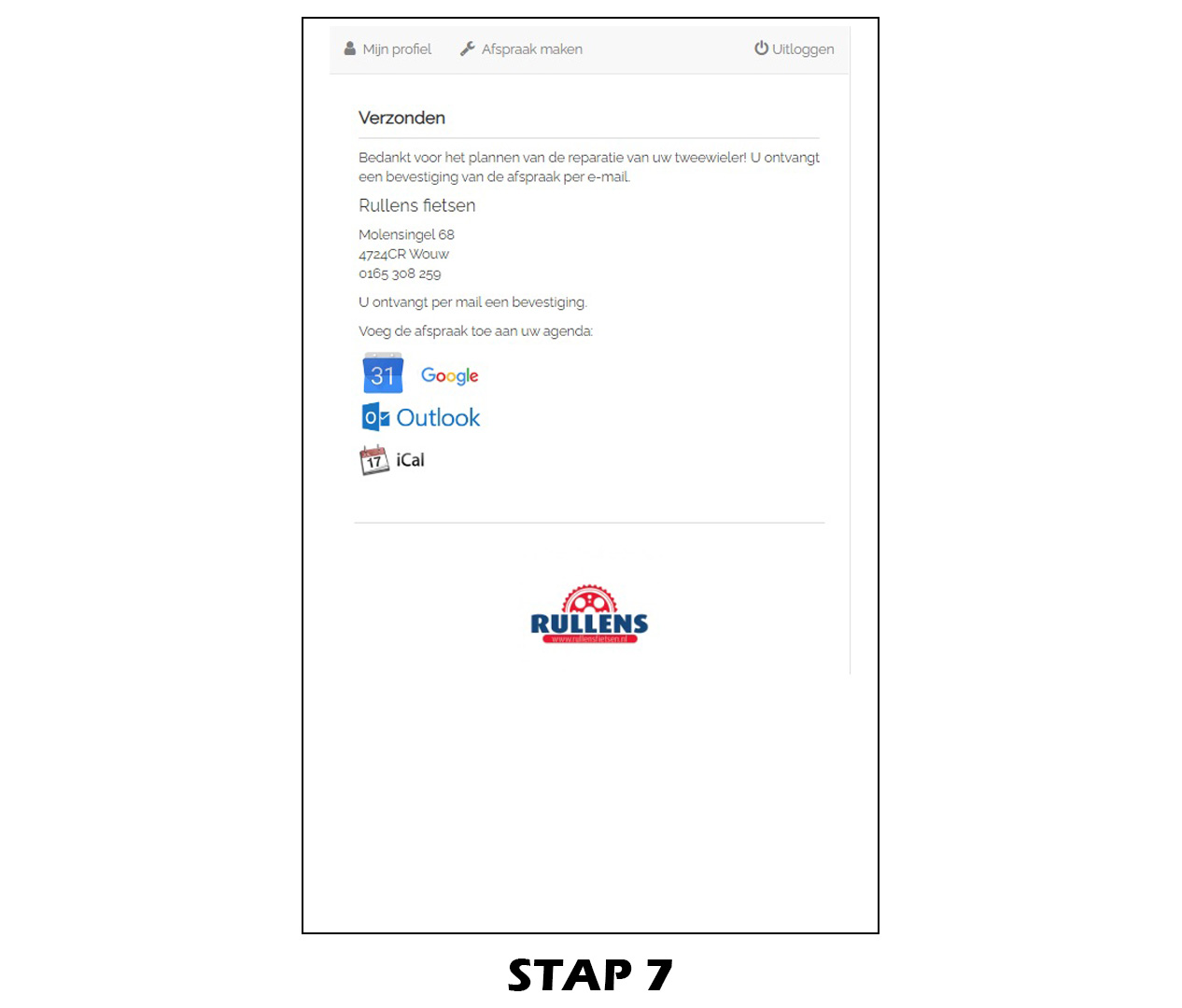 Inruilactie stap 7